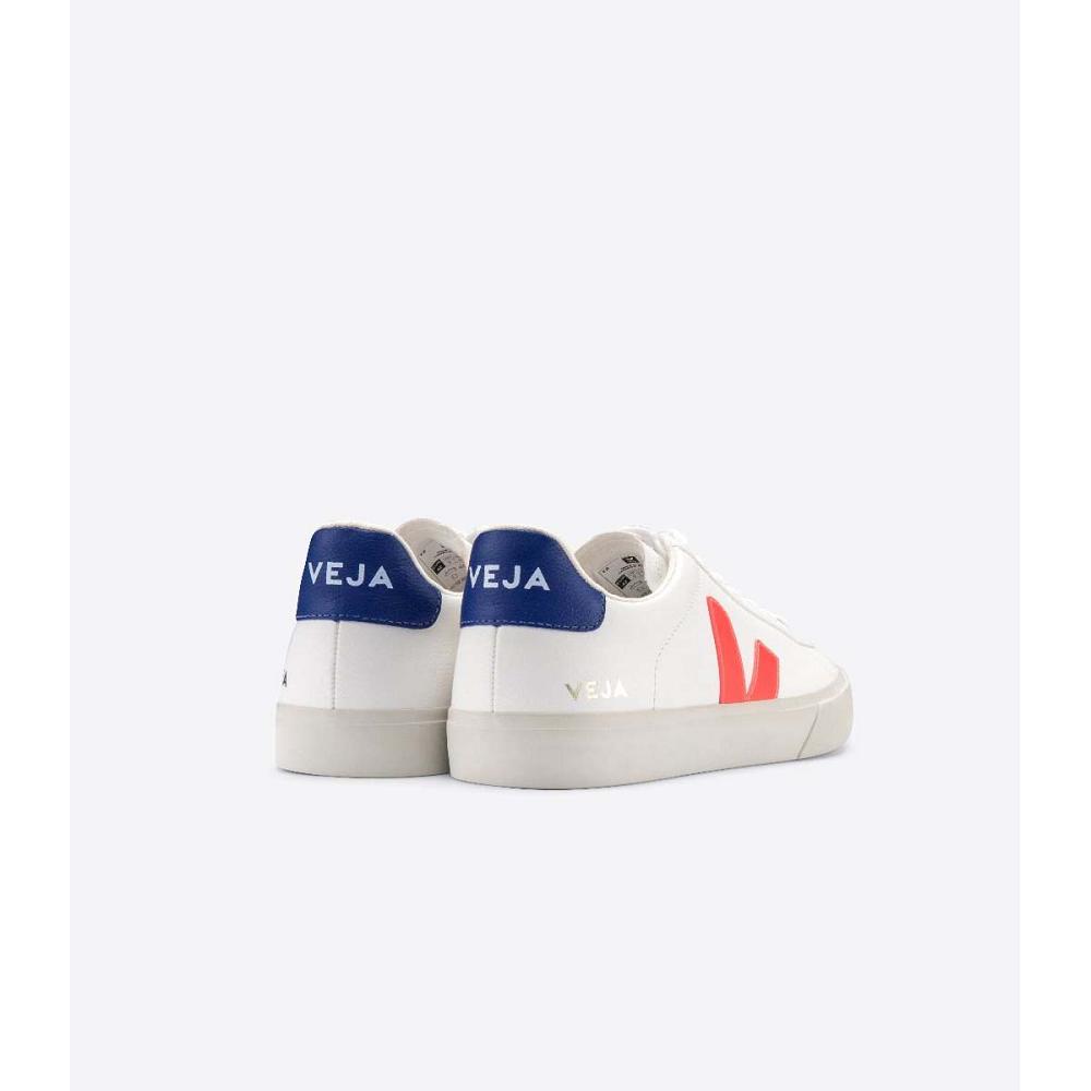 Veja CAMPO CHROMEFREE Men's Low Tops Sneakers White/Orange | CA 202LIS